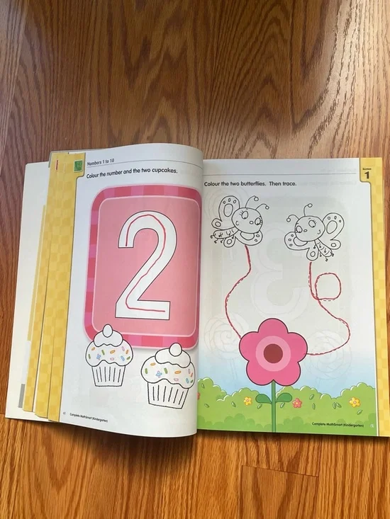 Complete MathSmart Kindergarten Workbook (Partially Used) - Picture 4 of 6